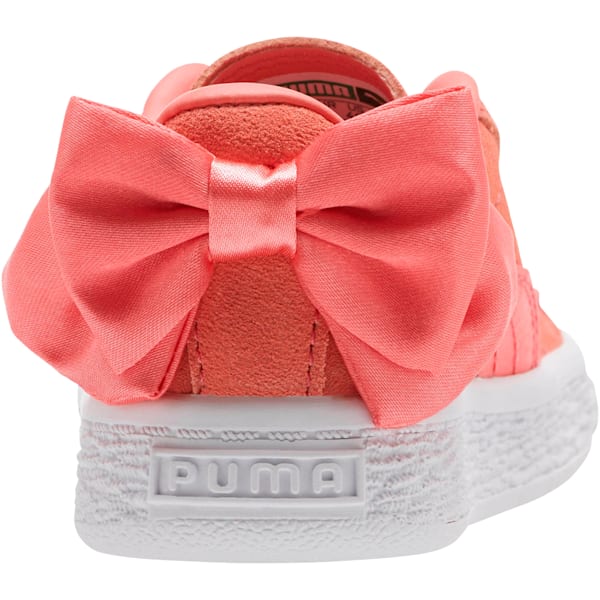 Suede Bow Toddler Shoes, Shell Pink-Shell Pink, extralarge