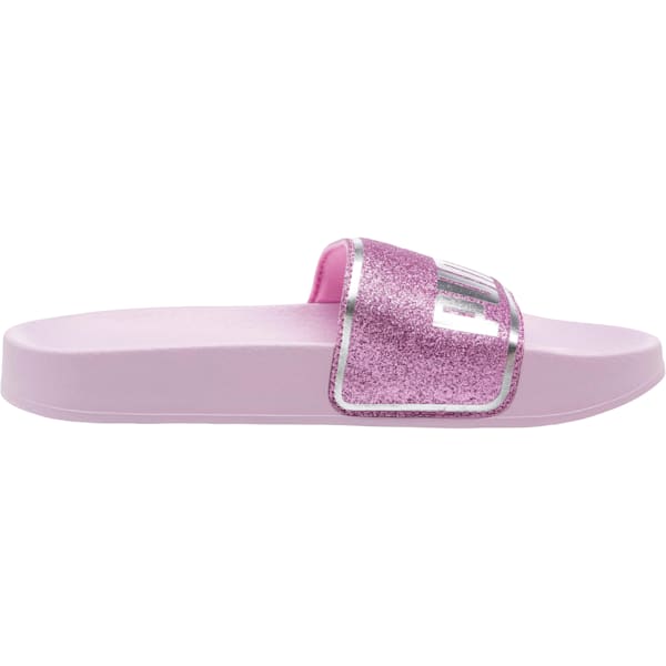 Leadcat Glow Slides JR, Winsome Orchid-Orchid-Puma Silver, extralarge