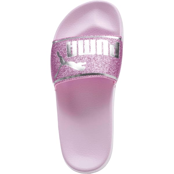 Leadcat Glow Slides JR, Winsome Orchid-Orchid-Puma Silver, extralarge