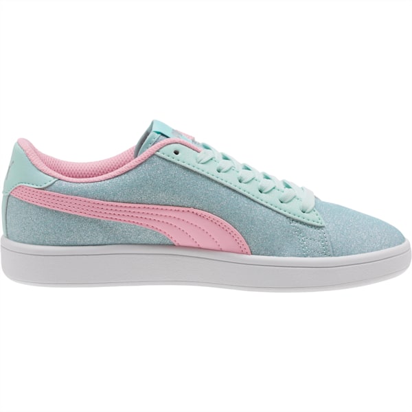 Smash v2 Glitz Glam Sneakers Big Kids, Fair Aqua-Pale Pink-Puma Silver-Puma White, extralarge