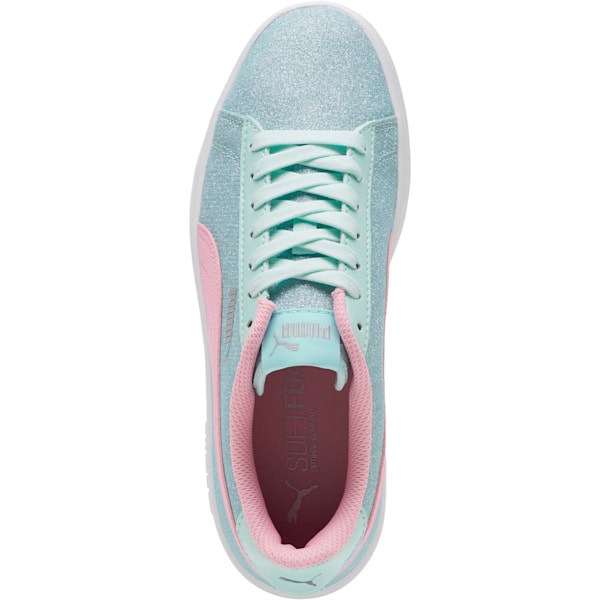 Smash v2 Glitz Glam Sneakers Big Kids, Fair Aqua-Pale Pink-Puma Silver-Puma White, extralarge