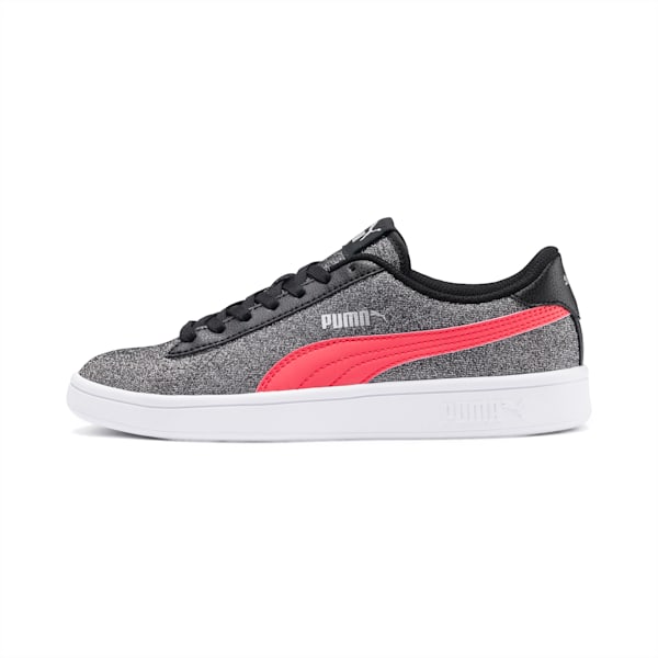 Smash v2 Glitz Glam Sneakers JR, Puma Black-Calypso Coral, extralarge-IND