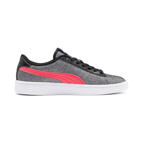 Smash v2 Glitz Glam Sneakers JR, Puma Black-Calypso Coral, extralarge-IND