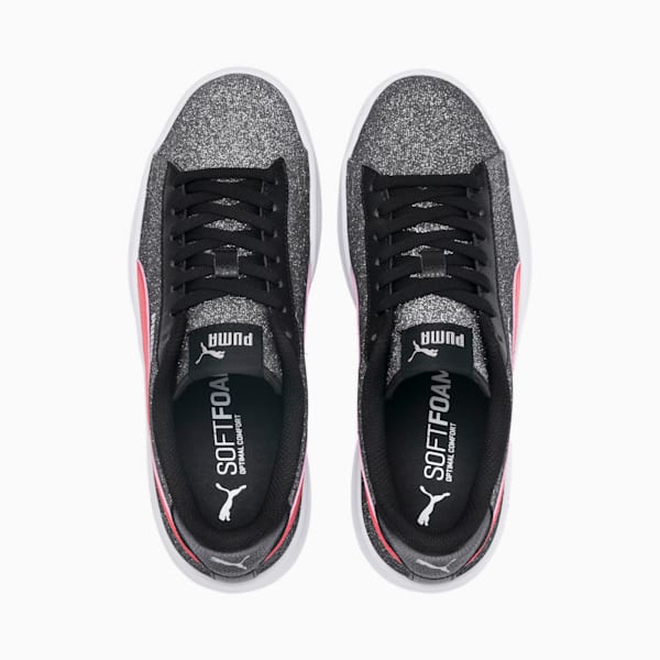 Smash v2 Glitz Glam Sneakers JR, Puma Black-Calypso Coral, extralarge-IND