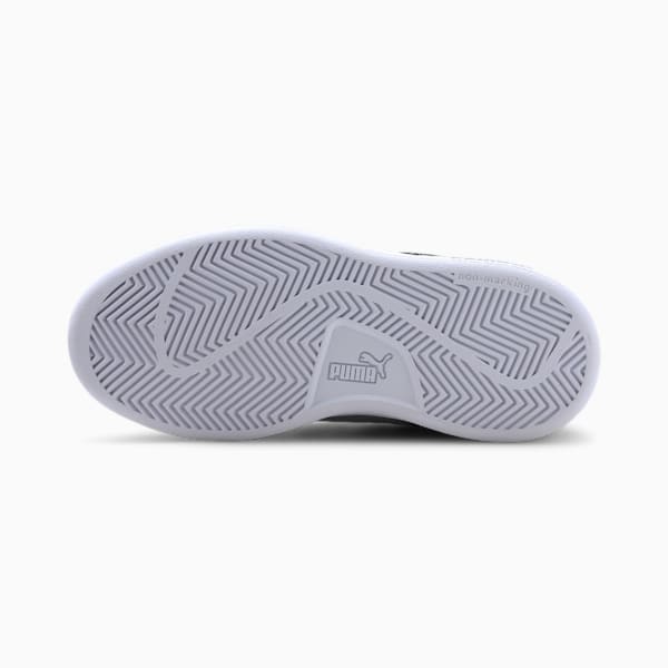 キッズ ガールズ プーマ スマッシュ V2 グリッツグラム V PS スニーカー 17-21cm, Puma Black-Puma Silver-Puma White, extralarge-JPN