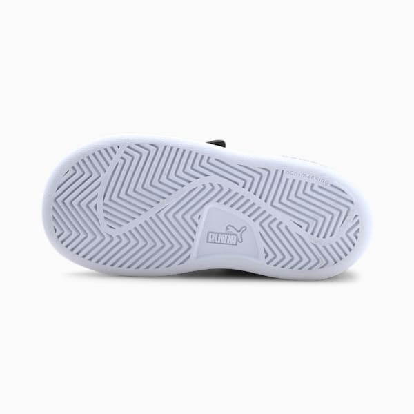 ベビー ガールズ プーマ スマッシュ V2 グリッツグラム V スニーカー 12-16cm, Puma Black-Puma Silver-Puma White, extralarge-JPN