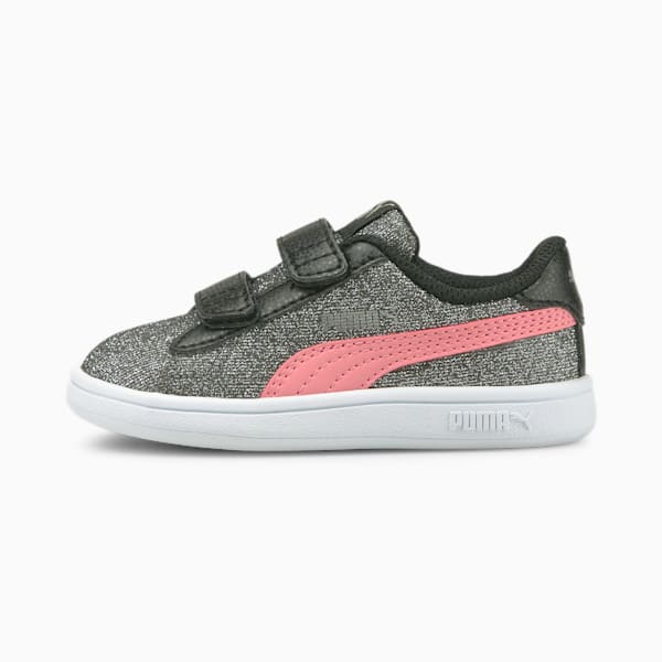 PUMA Smash v2 Glitz Glam Sneakers Babies, Puma Black-Peony, extralarge-GBR