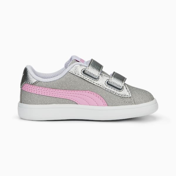 PUMA Smash v2 Glitz Glam Sneakers Babies, PUMA Silver-Lilac Chiffon-PUMA White