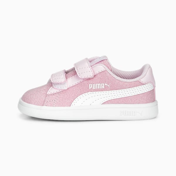 PUMA Smash v2 Glitz Glam Sneakers Babies, Pearl Pink-PUMA White