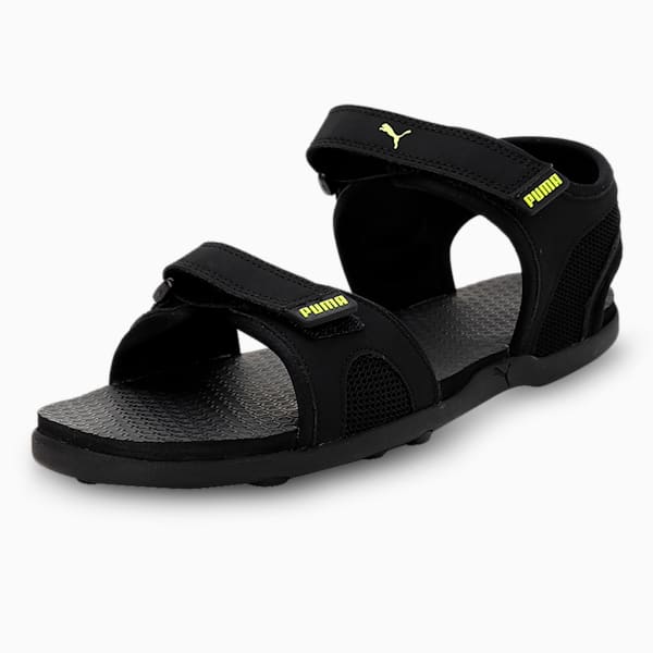 Relay MU Unisex Sandals, PUMA Black-Yellow Alert, extralarge-IND