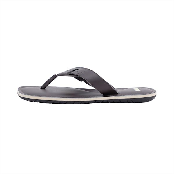 Caper NU Men's Flip-Flops, Chocolate Brown-Pale Khaki, extralarge-IND