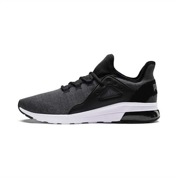 Electron Street Knit Shoes, Puma Black-Iron Gate, extralarge-IND