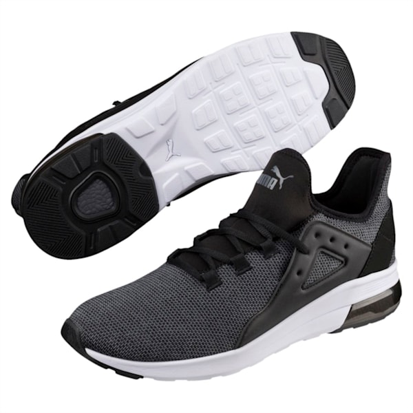 Electron Street Knit Shoes, Puma Black-Iron Gate, extralarge-IND