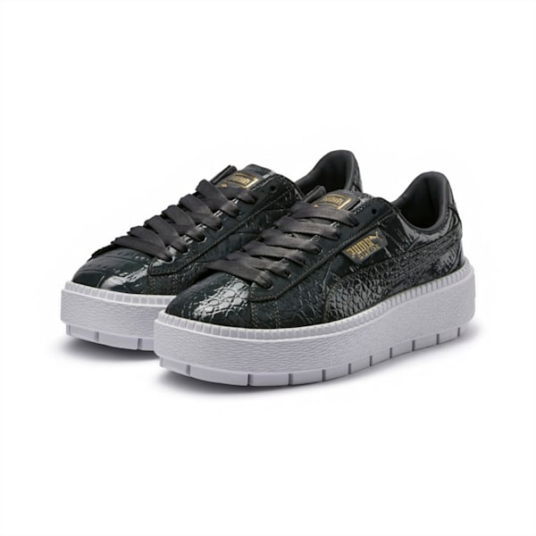 Platform Trace Exotic Lux Women's Sneakers, Iron Gate-Iron Gate, extralarge-IND