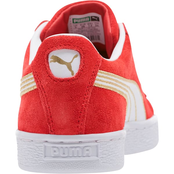 Suede Varsity Women's Sneakers, Ribbon Red-Puma White, extralarge
