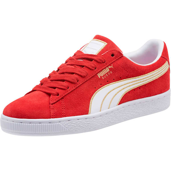 Puma suede women red clearance