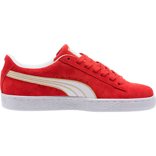 Suede Varsity Women's Sneakers, Ribbon Red-Puma White, extralarge