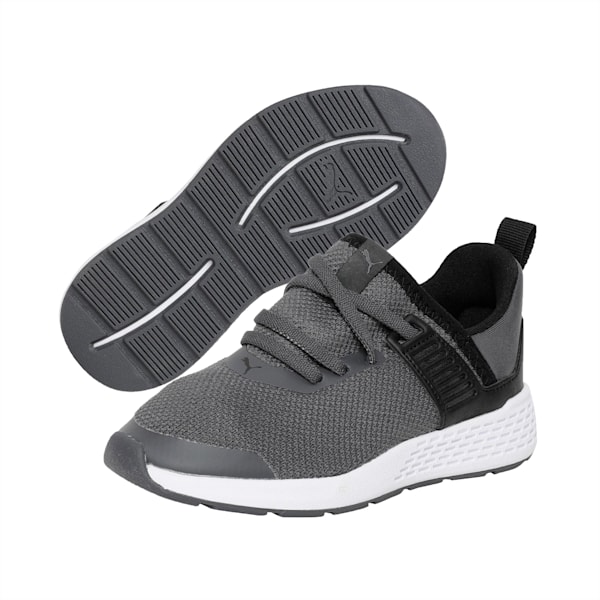 Insurge Mesh Kids' Sneakers, Asphalt-Puma Black-White, extralarge-IND