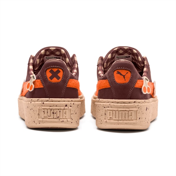 Puma basket platform bambino porpora top