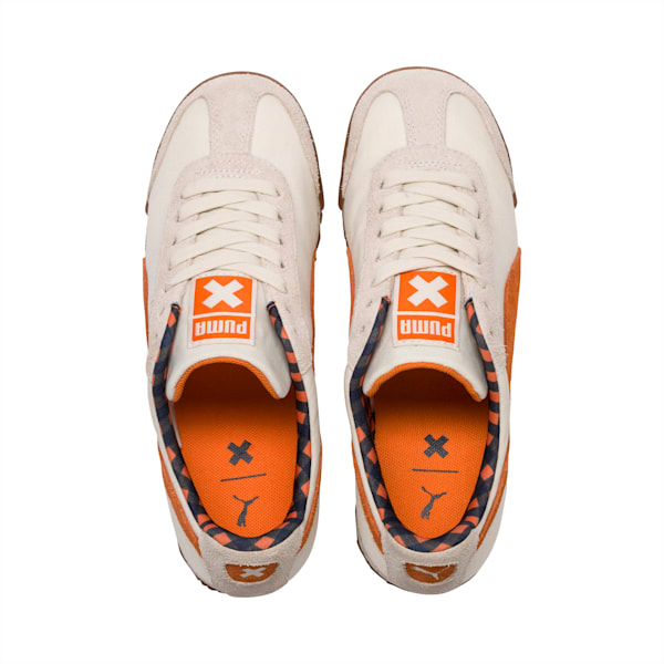 PUMA X TINYCOTTONS Roma Sneakers JR, White Asparagus-Mandarin Orange-Blue Nights, extralarge