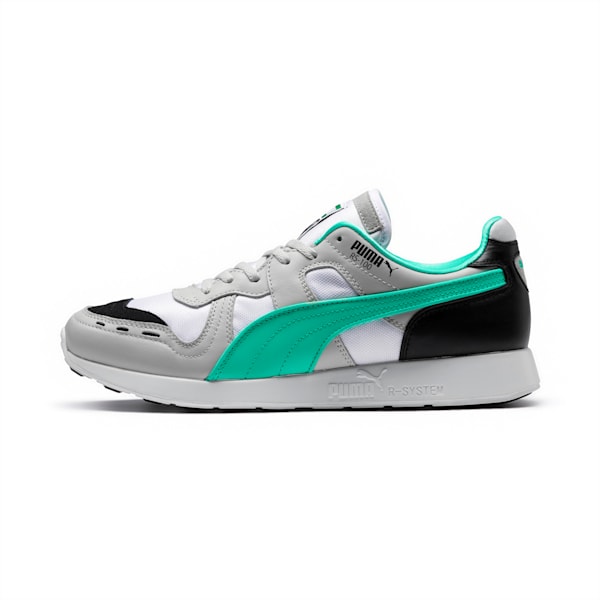 RS-100 Re-Invention Sneakers, Gray Violet-Biscay Green-Puma White, extralarge