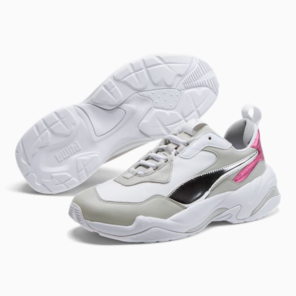 Thunder Electric Women's Sneakers, Puma White-Puma Silver, extralarge