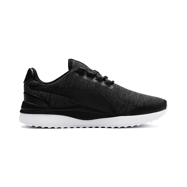 Pacer Next FS Knit Kids' Shoes, Puma Black-Puma Silver, extralarge-IND