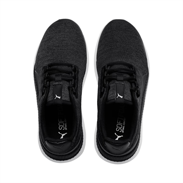 Pacer Next FS Knit Kids' Shoes, Puma Black-Puma Silver, extralarge-IND
