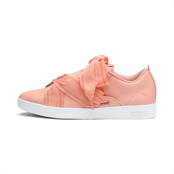 PUMA Smash Women's Buckle Shoes, Peach Bud-Bright Peach, extralarge-IND