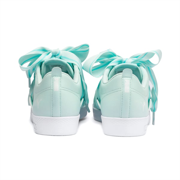 PUMA Smash Women's Buckle Shoes, Fair Aqua-Puma White-Puma Silver, extralarge-IND