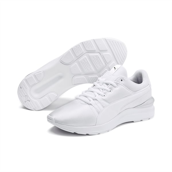 Adela Satin Women's Sneakers, Puma White-Puma White, extralarge-IND