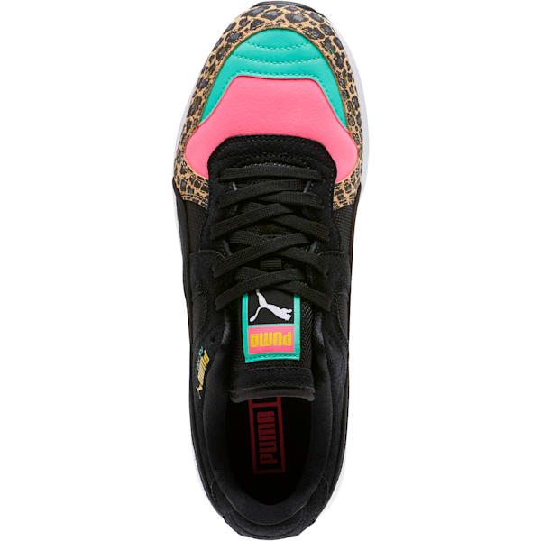 RS-100 Party Cheetah Sneakers, KNOCKOUT PINK-Puma Black, extralarge