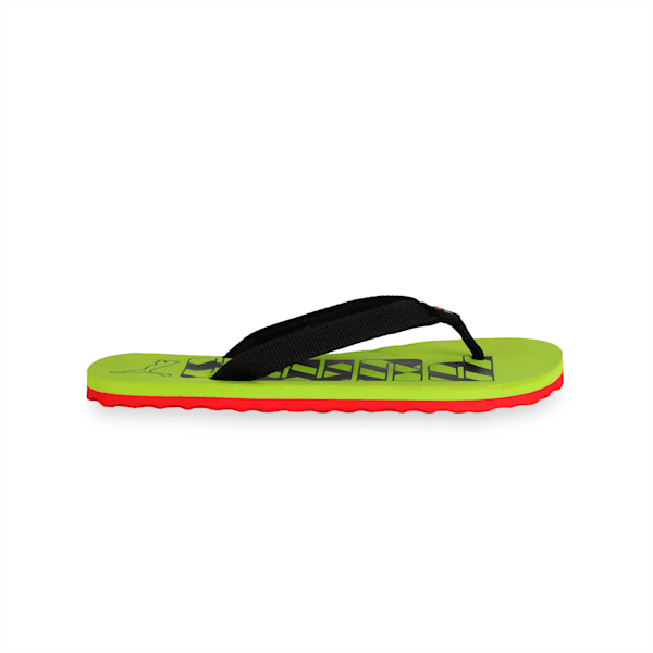 Shore v2 IDP Flip Flops, Puma Black-Limepunch-High Risk Red, extralarge-IND