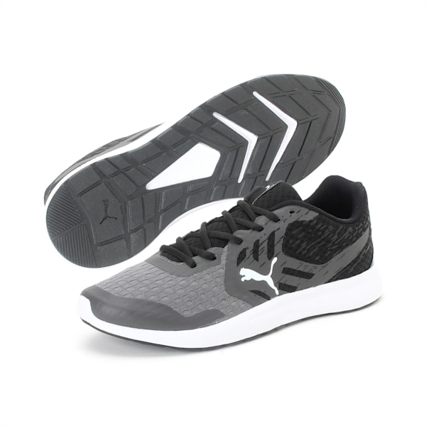 Gamble Men’s Sneakers, Steel Gray-Puma Black-Puma White, extralarge-IND