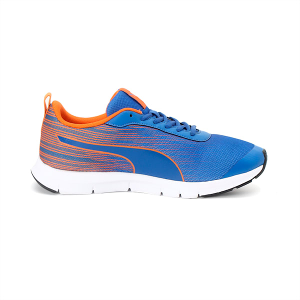 Brisk FR Men's Sneakers, Royal Blue-Vibrant Orange, extralarge-IND