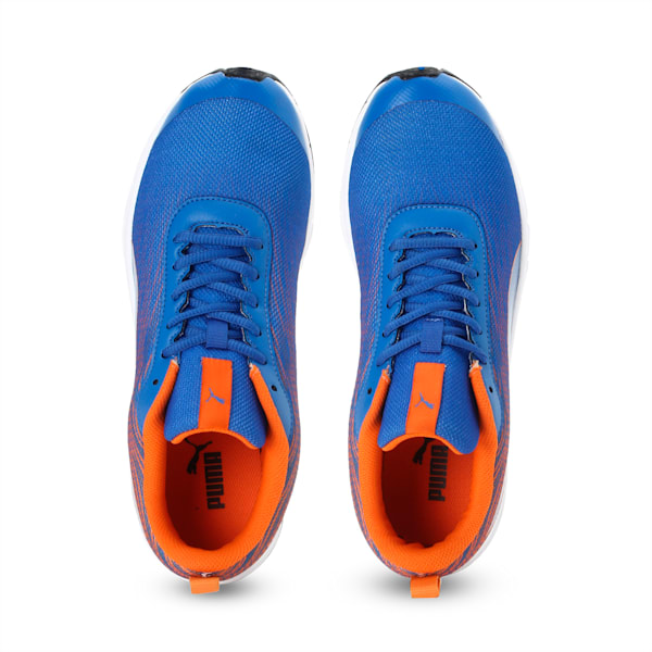 Brisk FR Men's Sneakers, Royal Blue-Vibrant Orange, extralarge-IND