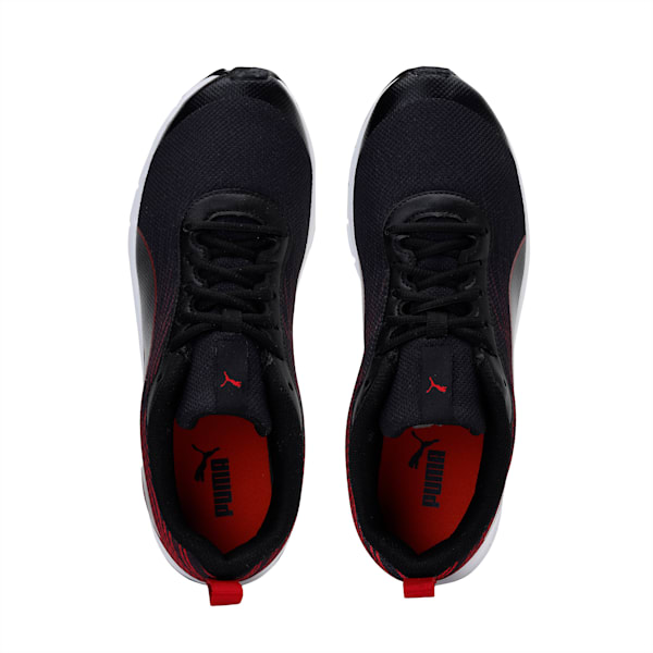 Brisk FR Men's Sneakers, Puma Black-Ribbon Red, extralarge-IND