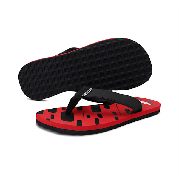 Triumph x Unisex Flip-Flops, Ribbon Red-Puma Black-Puma White, extralarge-IND