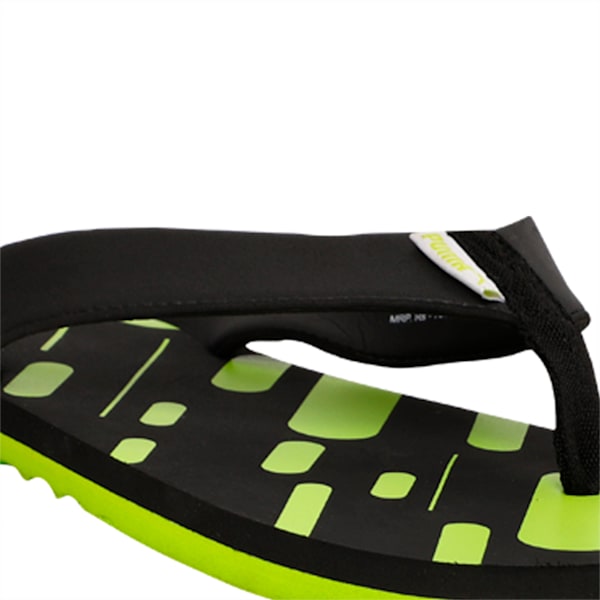 Triumph x Unisex Flip-Flops, Puma Black-Limepunch, extralarge-IND