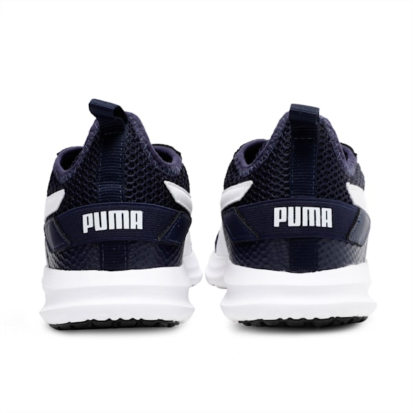 Flex T2 Men's Running Shoes, Peacoat-Puma White, extralarge-IND