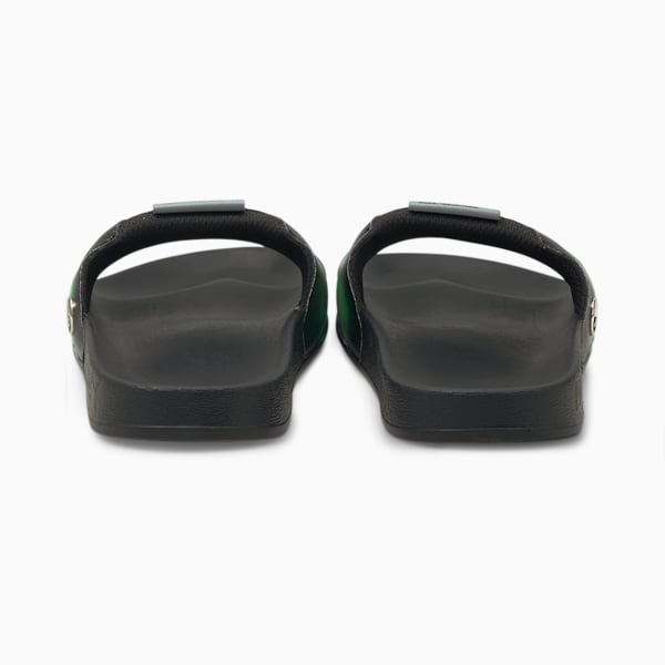 Mercedes-AMG Petronas F1 Leadcat Unisex Graphic Slides, Puma Black-Spectra Green, extralarge-IND