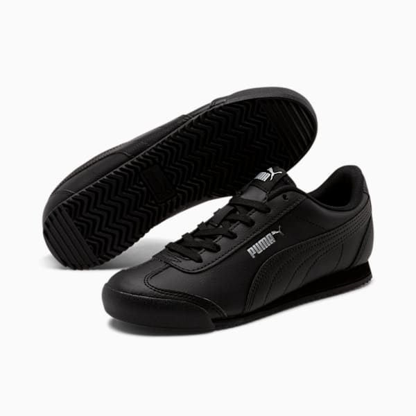 Turino Leather Sneakers JR, Puma Black-Puma Black, extralarge