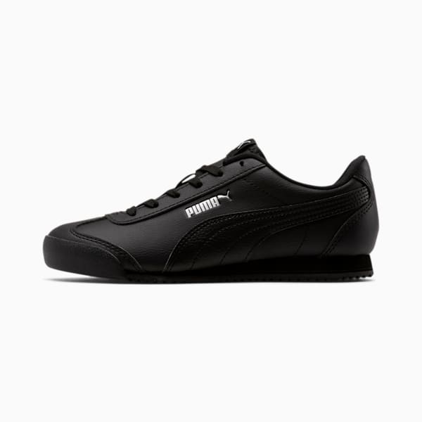 Turino Leather Sneakers JR, Puma Black-Puma Black, extralarge