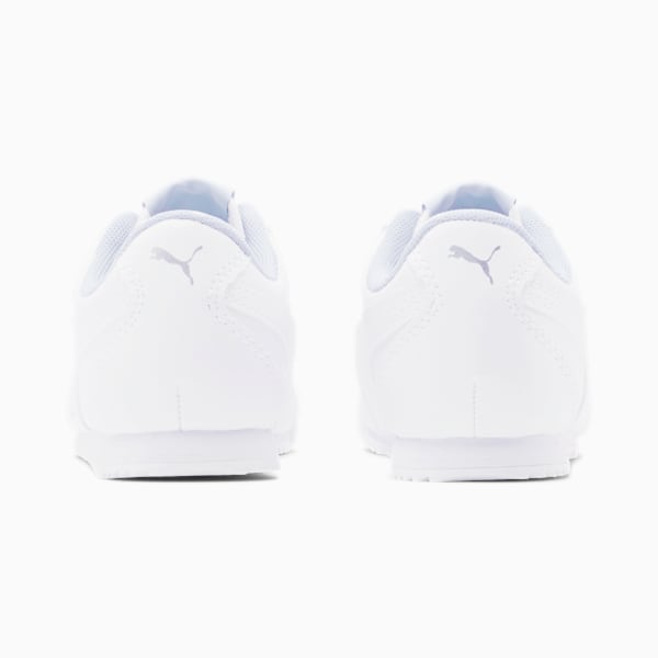 Turino Leather Little Kids' Shoes, Puma White-Puma White, extralarge