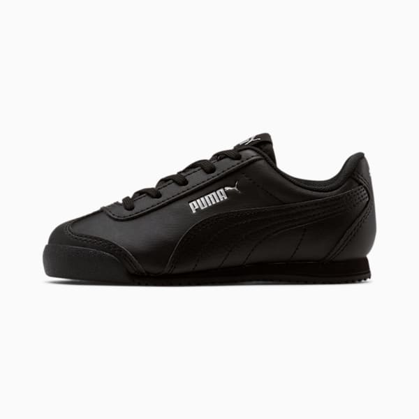 Turino Leather Little Kids' Shoes, Puma Black-Puma Black, extralarge