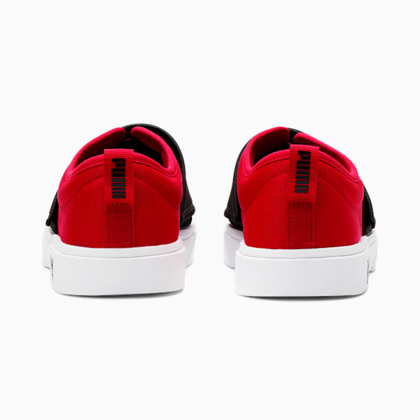 El Rey Canvas Slip-On Shoes JR, High Risk Red-Puma Black, extralarge