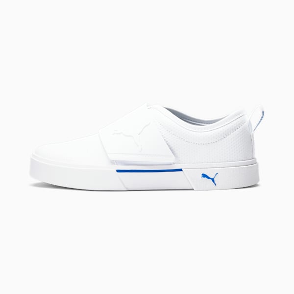 El Rey II Kids' Slip-On Shoes JR, Puma White-Future Blue, extralarge