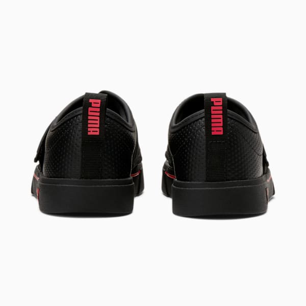 El Rey II Little Kids' Slip-On Shoes, Puma Black-High Risk Red, extralarge