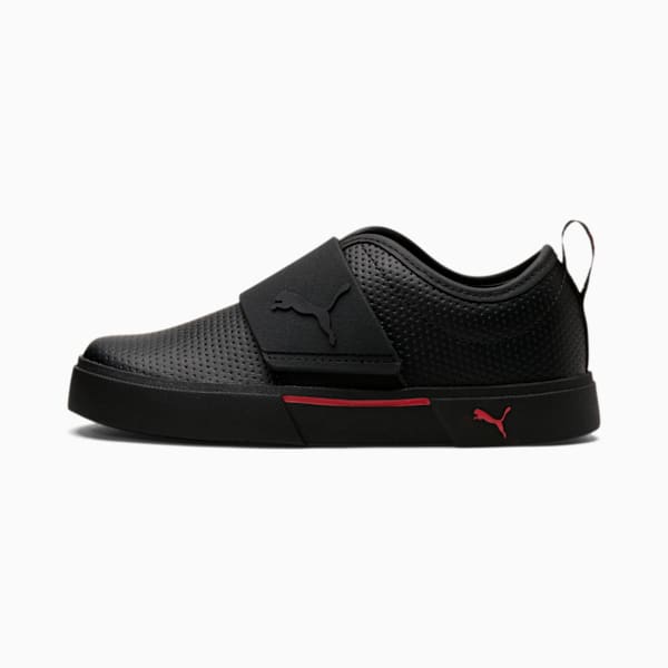 El Rey II Little Kids' Slip-On Shoes, Puma Black-High Risk Red, extralarge