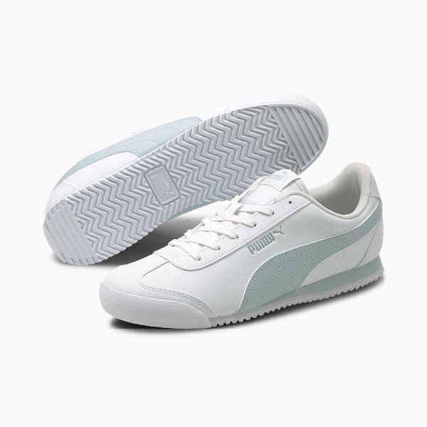 Turino Leather Women's Sneakers, Puma White-Plein Air, extralarge